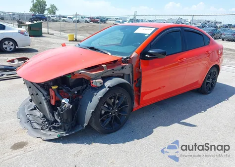 2016 Dodge Dart Sxt z USA, uszkodzony, nr VIN 1C3CDFBB1GD680324